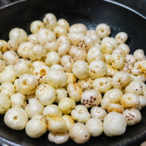 Roasted makhana fried with desi ghee